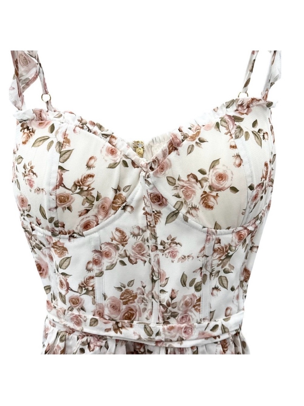 Altar'd State Rose Floral Ruffle Mini Dress - Picture 4 of 6